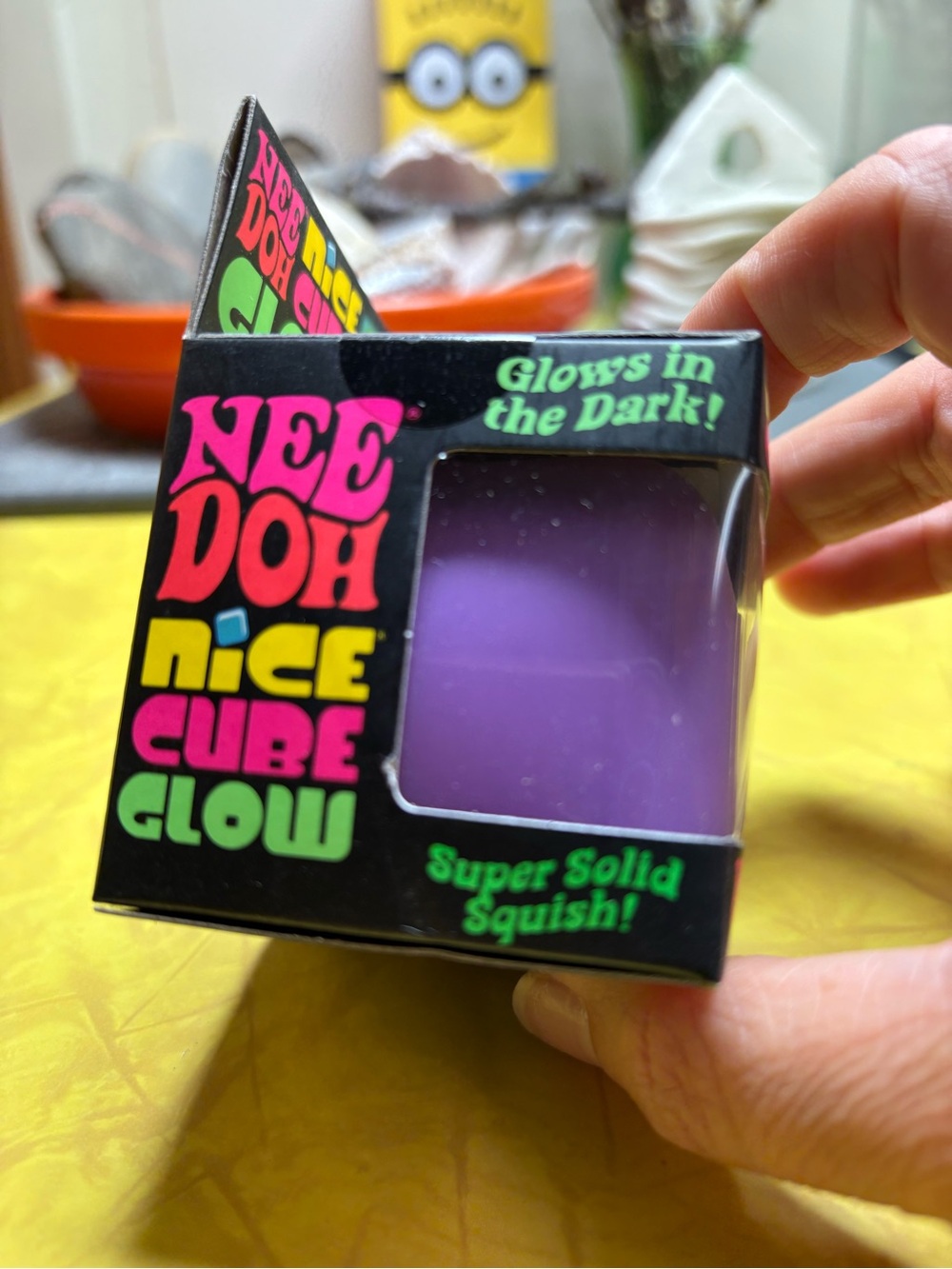 Needoh (Authentic Schylling) Nice Cube Glow in Purple